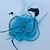 levne Fascinátory-peří / síť fascinators kentucky derby klobouk / pokrývky hlavy / ptačí klec závoje s květinami 1ks svatební / zvláštní příležitost / čajový dýchánek čelenka