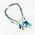 cheap Necklaces-Women&#039;s Statement Necklace Long Necklace Bib Pom Pom Ladies Unique Design Bohemian Native American Feather Alloy Black Dark Green Rainbow Light Blue Necklace Jewelry For Party Casual Daily