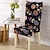 cheap Dining Chair Cover-Country Polyester Chair Cover, Form Fit Floral / Botanical Print Slipcovers