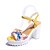 cheap Women&#039;s Slip-Ons &amp; Loafers-Women&#039;s Sandals Block Heel Sandals Casual Flat Heel Comfort PU Navy Yellow Blue