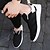Χαμηλού Κόστους Ανδρικά Sneakers-Αντρικό Παπούτσια Συνθετική μικροΐνα PU Καλοκαίρι Φθινόπωρο Ανατομικό Αθλητικά Παπούτσια Κορδόνια Για Causal Μαύρο Μαύρο/Άσπρο