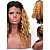 cheap Synthetic Lace Wigs-Synthetic Lace Front Wig Curly Curly L Part Wig Medium Length Ombre Black / Medium Auburn Synthetic Hair Women&#039;s Black
