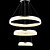 abordables Éclairages circulaires-60 cm LED Lustre Métal Acrylique Cercle Anneau Autres Tiffany / Rustique / Rétro Vintage 110-120V / 220-240V