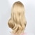 cheap Synthetic Trendy Wigs-Synthetic Wig Wavy Wavy With Bangs Wig Blonde Medium Length Blonde Synthetic Hair Women&#039;s Ombre Hair Dark Roots Side Part Blonde
