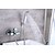 billige Badekarsarmaturer-Badekarshaner - Moderne Krom Vægmonteret Keramik Ventil Bath Shower Mixer Taps / Messing / Enkelt håndtere to Huller