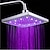 cheap LED Shower Heads-LED Tricolor Luminous Color Top Spray Shower Head With  Temperature /9 Inch Water Booster Top Spray (ABS Plating)