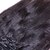 baratos Extensões de cabelo com gancho-Com Presilha Extensões de cabelo humano Liso Cabelo Humano Extensões de Cabelo Natural Cabelo Brasileiro Mulheres Preto Natural