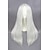 abordables Pelucas para disfraz-peluca sintética peluca cosplay recta kardashian peluca recta longitud media plata pelo sintético blanco de las mujeres