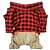 baratos Roupa para Cães-Cachorro Camiseta Xadrez Casual Fashion Roupas para Cães Roupas de cachorro Roupas de cachorro Vermelho Ocasiões Especiais para menina e menino cachorro Algodão XS S M L XL