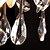 baratos Candeeiros de Teto-115 cm Cristal LED Apliques de Tecto Metal Acabamentos Pintados Contemporâneo Moderno 110-120V 220-240V / E12 / E14