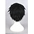 cheap Costume Wigs-Synthetic Wig Cosplay Wig Straight Straight Wig Short Natural Black Synthetic Hair Men‘s Black