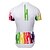 cheap Men&#039;s Clothing Sets-TASDAN Men&#039;s Short Sleeve Cycling Jersey with Tights Summer Nylon Polyester White Bike Shorts Jersey Tights Breathable 3D Pad Quick Dry Reflective Strips Back Pocket Sports Mountain Bike MTB Road
