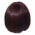 halpa vanhempi peruukki-Synteettiset peruukit Suora Suora Bob-leikkaus Otsatukalla Peruukki Lyhyt Punainen Synteettiset hiukset Naisten Bangsin kanssa Punainen