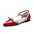 cheap Women&#039;s Sandals-Women&#039;s Sandals Flat Heel Pointed Toe Club Shoes Dress Party &amp; Evening Office &amp; Career Bowknot PU Summer Almond / Black / Red