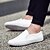 baratos Sapatilhas e Mocassins para Homem-Homens Mocassins e Slip-Ons Mocassins Comfort Sapatos Confortáveis Sapatos de Condução Casual Escritório e Carreira Caminhada Pele Napa Branco Preto Marron Outono Primavera Verão / Combinação