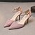 cheap Women&#039;s Heels-Women&#039;s Shoes PU Summer Slingback Sandals Chunky Heel For Casual Black Silver Blushing Pink