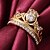 cheap Rings-Women&#039;s Statement Ring Ring Engagement Ring Crystal AAA Cubic Zirconia Rose Gold Gold Copper Gold Plated Statement Ladies Personalized Christmas Gifts Wedding Jewelry Crown