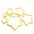 cheap Cookie Tools-Set of 6 Nesting Star Fondant Cake Cookie Cutter Random Color