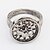 זול Fashion Ring-בגדי ריקוד נשים טבעות רצועה טבעת תכשיטים מותאם אישית עיצוב מיוחד סגנון לוגו קלסי וינטאג&#039; בוהמי בסיסי סגנון מינימליסטי עמיד ארה&quot;ב אופנתי