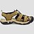 halpa Miesten sandaalit-Miehet kengät Tekonahka Kesä Valopohjat Comfort Sandaalit Kävely Kuminauhalla Käyttötarkoitus Ruskea Vihreä