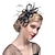 voordelige Hoeden &amp; Hoofdstukken-Tule / Strass / Veer hikinauhat / fascinators / Hoofdkleding met Bloemen 1 stuk Bruiloft / Speciale gelegenheden  / Teaparty Helm