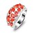 tanie Modne pierścionki-Męskie Damskie Pierścień oświadczenia Kryształ górski Srebrny Modny Impreza Biżuteria kostiumowa