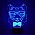 preiswerte Dekoration &amp; Nachtlicht-1 Stück 3D Nachtlicht USB Wasserfest / Sensor / Abblendbar LED / Moderne zeitgenössische