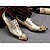 baratos Sapatos Oxford para Homem-Homens Sapatos formais Pele Napa Primavera / Outono Vintage Oxfords Dourado / Festas &amp; Noite / Festas &amp; Noite / Ao ar livre