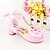 olcso Lánycipők-Lány Kényelmes / Újdonság / Virágoslány cipők Glitter / Bőrutánzat Esküvői cipők Gyalogló Csokor / Csat Fehér / Rózsaszín Nyár / Ősz / Party és Estélyi / Köröm / TPR (Termoplasztik gumi)