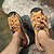 baratos Sandálias para Homem-Homens sapatos Couro / Pele Verão / Outono Conforto Sandálias Castanho Claro / Castanho Escuro
