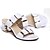 cheap Women&#039;s Sandals-Women&#039;s Sandals Wedding Outdoor Casual Summer Rivet Chunky Heel Open Toe Comfort Novelty Slingback Walking PU Black White