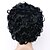 abordables Pelucas sintéticas de moda-Pelucas sintéticas Rizado Rizado Peluca Corta Negro Pelo sintético Mujer Pelo Ombre Negro Marrón
