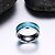 cheap Men&#039;s Rings-Men&#039;s Ring Blue Stainless Steel Tungsten Steel Round Circle Geometric Personalized Basic Simple Style Wedding Party Jewelry Two tone