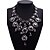 cheap Necklaces-Women&#039;s Chocolate Synthetic Diamond Statement Necklace Pear Cut Bib Water Drop Necklace Ladies Fashion Euramerican Victorian Synthetic Gemstones Alloy Cuticolor White Red Gold Green Necklace Jewelry