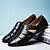 voordelige Herensandalen-Voor heren Mocassin Comfort schoenen Lente / Zomer Informeel Feesten &amp; Uitgaan Toimisto &amp; ura Oxfords Leer Zwart / Blauw / Bruin