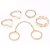 baratos Anéis-Anéis para Falanges Contorno Dourado Prata Liga Formato de Folha Princesa Moda Clássico / Mulheres