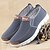 cheap Men&#039;s Slip-ons &amp; Loafers-Men&#039;s Shoes PU Spring Fall Slingback Loafers &amp; Slip-Ons For Casual Gray Blue
