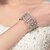 abordables Bracelets-Bracelet Jonc Femme Strass Cœur Mode Bracelet Bijoux Blanche Forme de Cercle pour Regalos de Navidad Mariage Soirée Occasion spéciale Anniversaire Cadeau / Fiançailles / Valentin