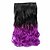 cheap Clip in Extensions-Febay Synthetic Wig Wavy Synthetic Hair Hair Extension Clip In Ombre 1 Bundle Party Synthetic Color Gradient Male Daily