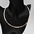 abordables Collier-Collier Choker / Ras de Cou Femme Doré Argent dames simple Style Simple Argent Doré Colliers Tendance Bijoux 1pc pour Quotidien Décontracté Forme de Cercle Forme Géométrique