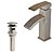 cheap Faucet Sets-Bathroom Sink Faucet - Waterfall Nickel Brushed Vessel Single Handle One HoleBath Taps