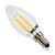 billige LED-filamentlamper-brelong 4 stk e14 4w dimbar led filament lyspære ac 220v hvit / varm hvit
