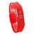 abordables Bracelets connectés-Led montre date rouge numérique rectangle cadran en caoutchouc mâle famale montre-bracelet silicone led enfants montres sport