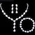 ieftine Seturi de Bijuterii-Seturi de bijuterii Brățară For Pentru femei Cristal Perle Petrecere Nuntă Cadou Aliaj / Κολιέ με Πέρλες / Logodnă / aleasă a inimii
