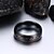 cheap Men&#039;s Rings-Men&#039;s Ring Black Stainless Steel Tungsten Steel Round Circle Geometric Personalized Basic Simple Style Party Anniversary Jewelry
