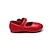 זול נעלים שטוחות לילדים-בנות שטוחות נוחות נעלי בובה (מרי ג&#039;יין) דמוי עור ילדים קטנים (4-7) מסיבה וערב אפליקציות סקוטש אדום ורוד לבן אביב קיץ / גומי תרמופלסטי TPR