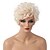 cheap Human Hair Capless Wigs-Human Hair Blend Wig Curly Classic Short Hairstyles 2020 Classic Curly Machine Made Medium Auburn#30 White Daily