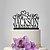 cheap Wedding Party Cake Toppers-Garden Theme Wedding Figurine Acrylic 1 pcs Black