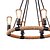 abordables Éclairages lanternes-Suspension design 6 lumières 55 cm métal peint finitions rétro 110-120v / 220-240v