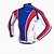 cheap Men&#039;s Clothing Sets-Realtoo Men&#039;s Long Sleeve Cycling Jersey with Tights Winter Fleece Lycra Polyester Blue+White Bike Clothing Suit Thermal Warm Fleece Lining 3D Pad Ultraviolet Resistant Quick Dry Sports Classic